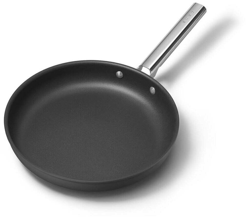 ماهیتابه ۳۰ سانت اسمگ ایتالیا مدل SMEG CKFF3001BLM | رنگ مشکی | تابه آلومینیومی نچسب بدون درب